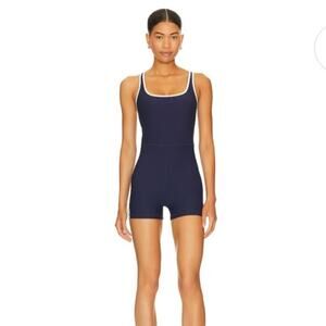 The Upside Revolve Cross-back Unitard Romper Workout Activewear Women's US 4
